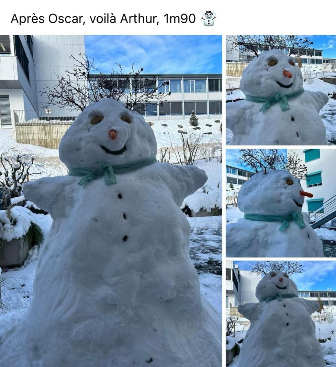 Bonhomme de Neige Arthur 2023